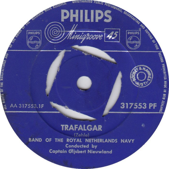 Band Of The Royal Netherlands Navy - Trafalgar Vinyl Singles Vinyl Zeer Goed / Hoesje Generic "VINYLSINGLES.NL"