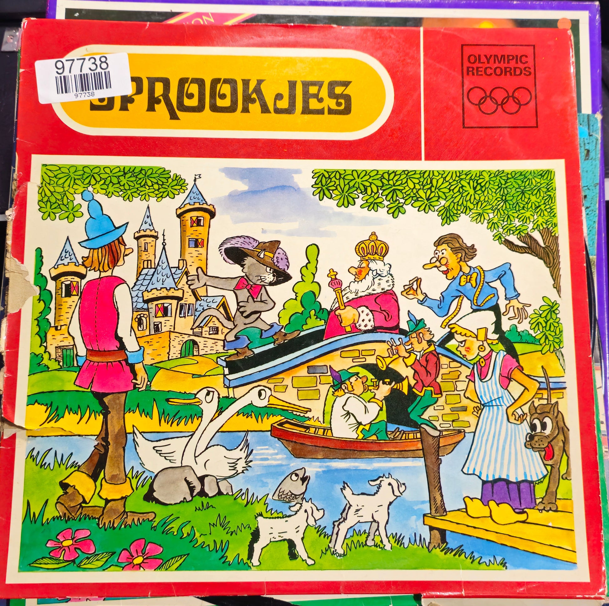 Nieuw Rotterdams Toneel - Sprookjes (LP) Vinyl LP Vinyl Very Good (VG) <br> Hoes Fair (F)