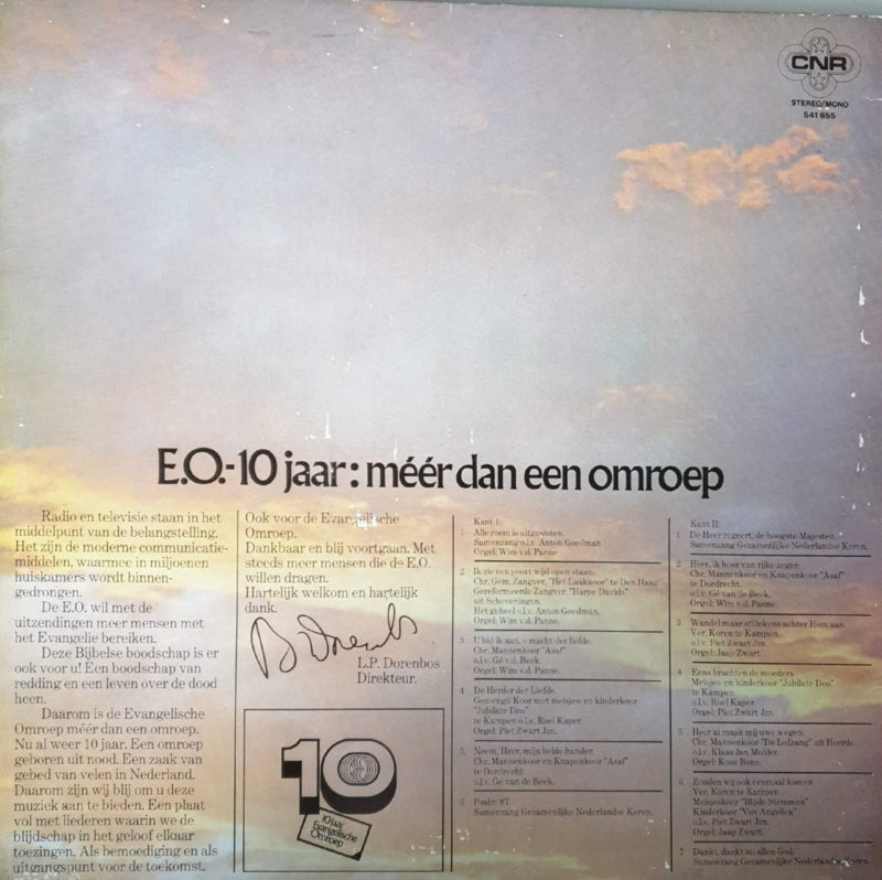 Various - 10 Jaar Evangelische Omroep (LP) 40741 Vinyl LP JUKEBOXSINGLES.NL   