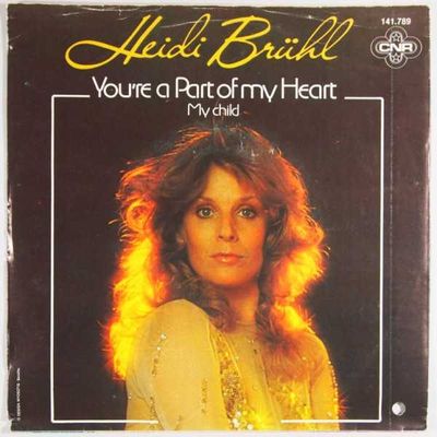 Heidi Brühl - You're A Part Of My Heart Vinyl Singles Vinyl Zeer Goed / Hoesje Goed "VINYLSINGLES.NL"