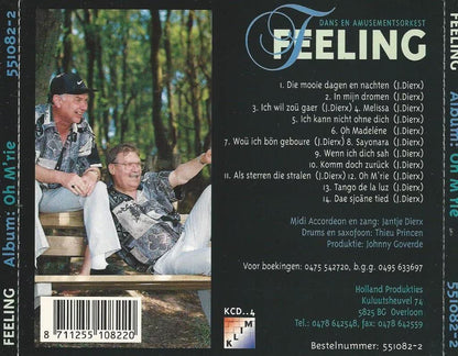 Dans En Amusementsorkest Feeling - Oh' M'rie (CD) 70502 Compact Disc Goede Staat