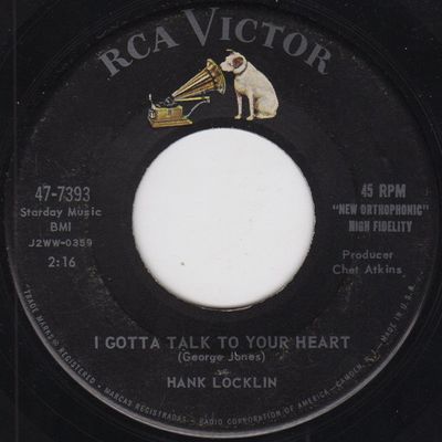 Hank Locklin - I Gotta Talk To Your Heart Vinyl Singles Vinyl Zeer Goed / Hoesje Generic "VINYLSINGLES.NL"