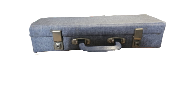 Cassettebandjes Koffer – Grijs – Vintage – In Goede Staat Accessoires Goede Staat