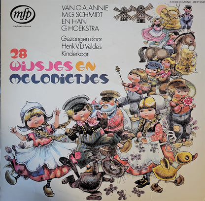 Henk Van Der Velde's Kinderkoor - 28 Wijsjes En Melodietjes (LP) Vinyl LP Vinyl Zeer Goed / Hoesje Goed "VINYLSINGLES.NL"