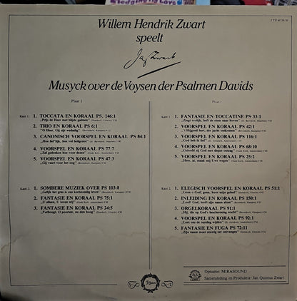 Willem Hendrik Zwart - Speelt Jan Zwart (LP) 50750 Vinyl LP Dubbel Vinyl Goed / Hoes Goed
