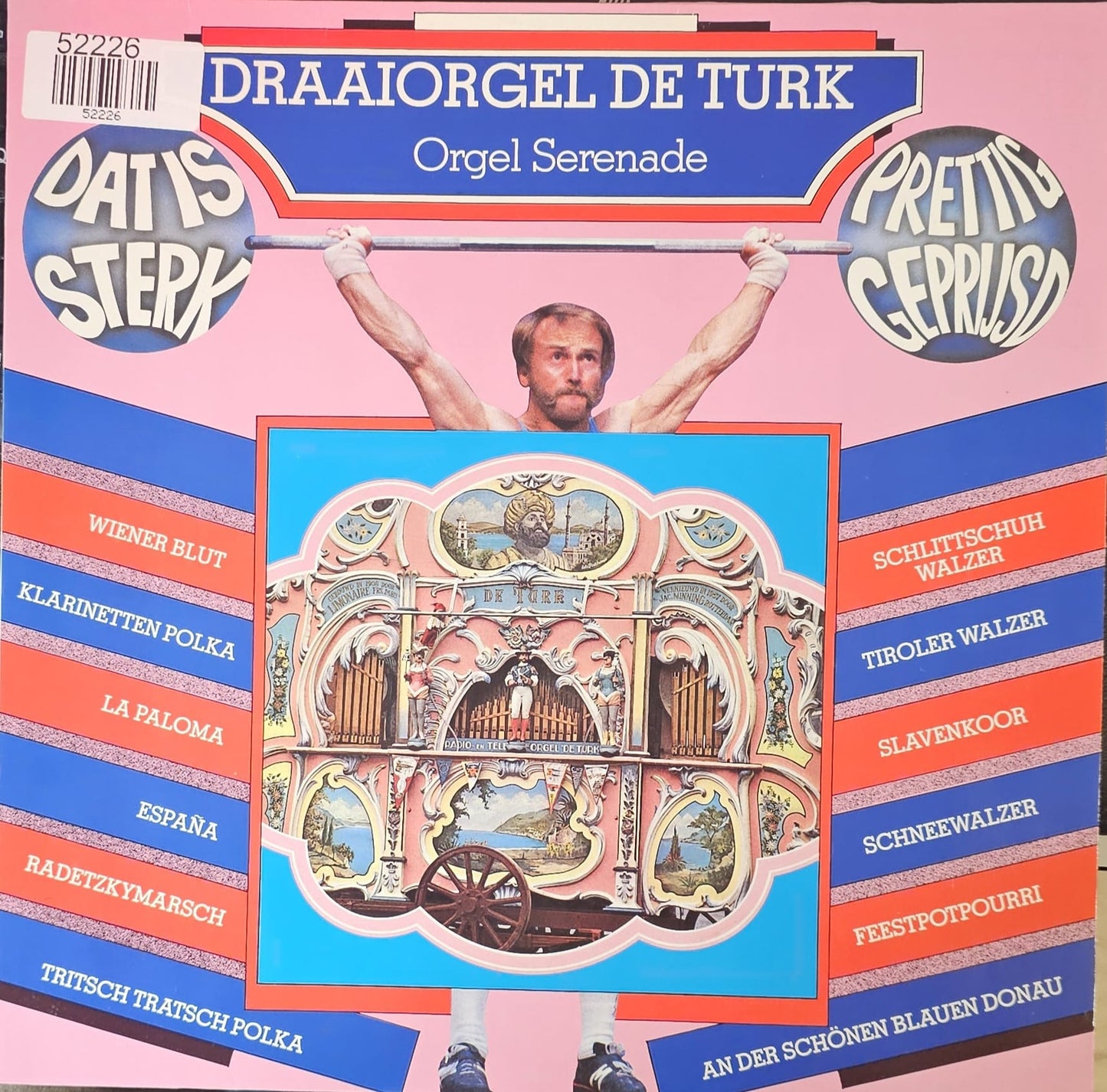 Draaiorgel De Turk - Orgel Serenade (LP) 52226 Vinyl LP Vinyl Goed / Hoes Goed