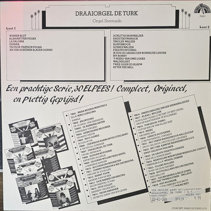 Draaiorgel De Turk - Orgel Serenade (LP) 52226 Vinyl LP Vinyl Goed / Hoes Goed