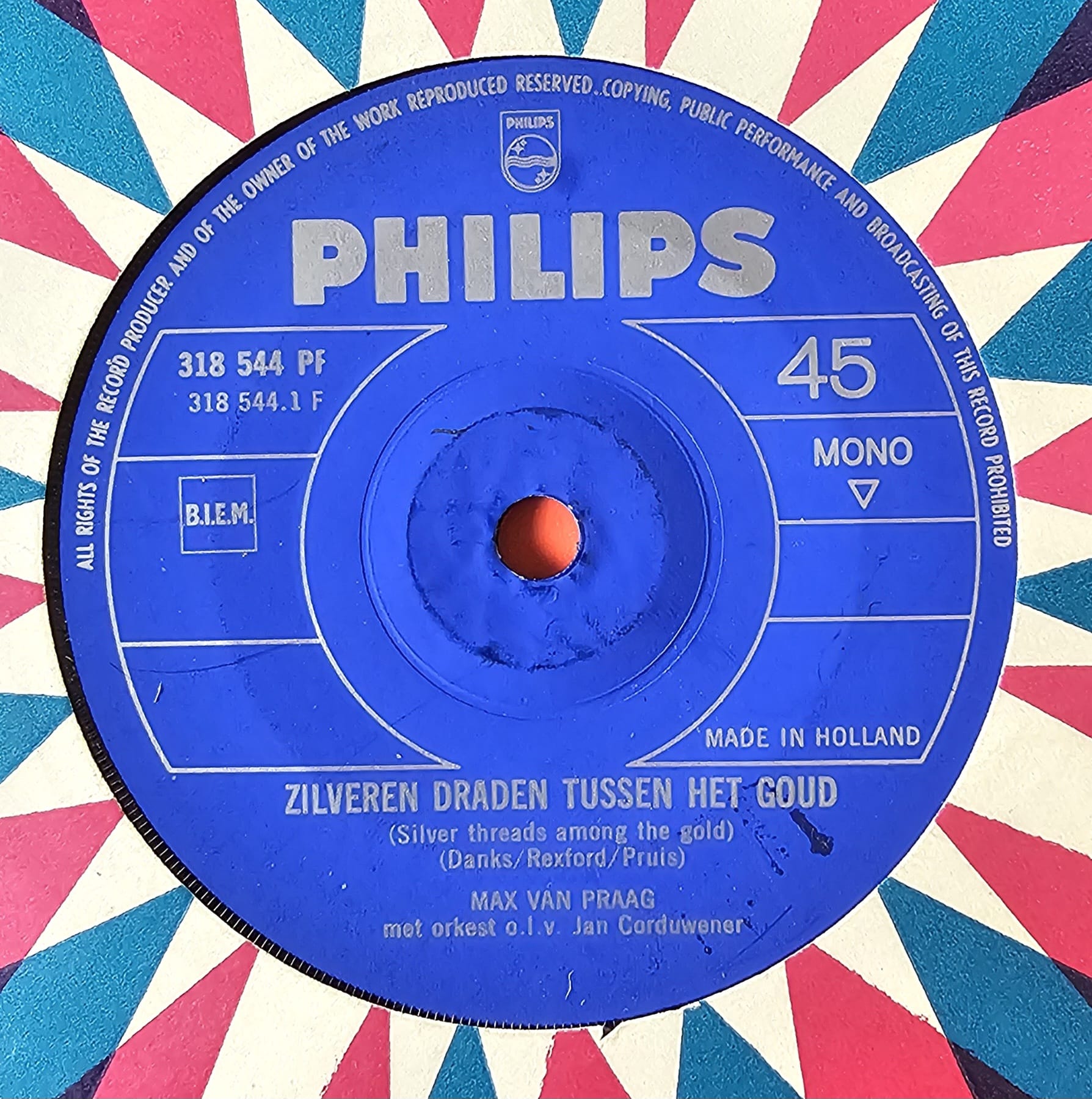 Max van Praag - Zilveren Draden Tussen Het Goud 42147 Vinyl Singles Toevoegen Vinyl Goed / Hoes Generic