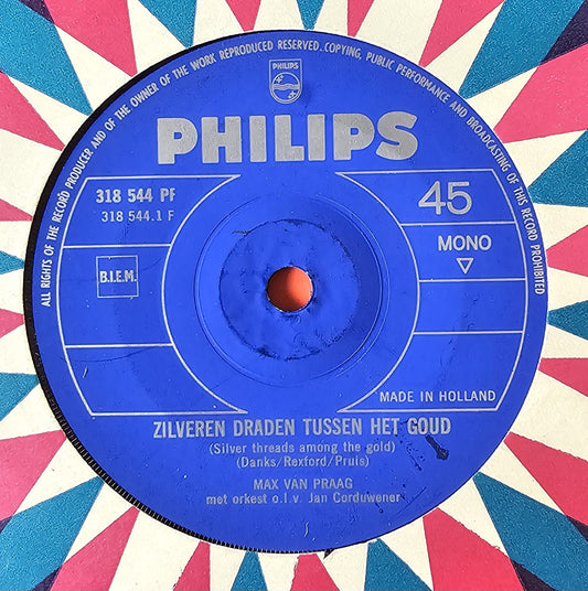 Max van Praag - Zilveren Draden Tussen Het Goud 42147 Vinyl Singles Toevoegen Vinyl Goed / Hoes Generic