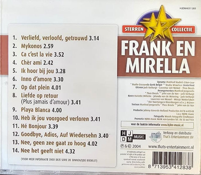 Frank En Mirella - Gouden Successen Vol.2 (CD) Compact Disc Goede Staat