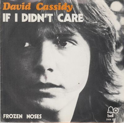 David Cassidy - If I Didn't Care Vinyl Singles Vinyl Zeer Goed / Hoesje Goed "VINYLSINGLES.NL"