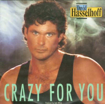 David Hasselhoff - Crazy For You Vinyl Singles Vinyl Zeer Goed / Hoesje Goed "VINYLSINGLES.NL"