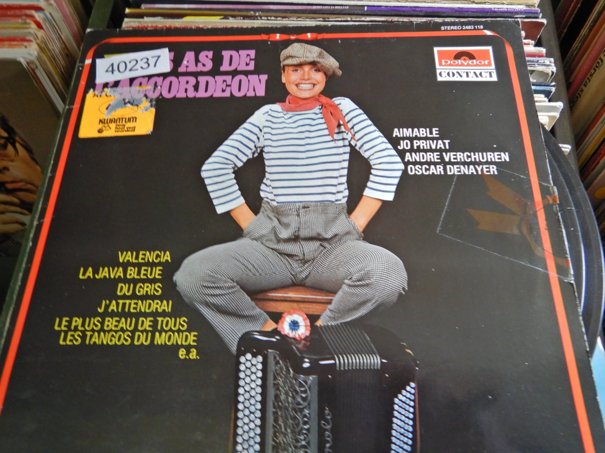 Various - Les As De L'Accordeon (LP) 40237 Vinyl LP JUKEBOXSINGLES.NL   