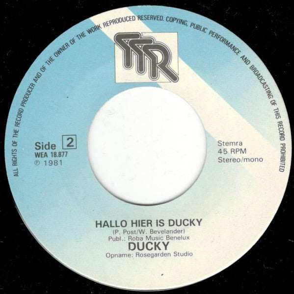 Ducky - Mother How Are You Today 16966 Vinyl Singles Vinyl Zeer Goed / Hoesje Goed "VINYLSINGLES.NL"