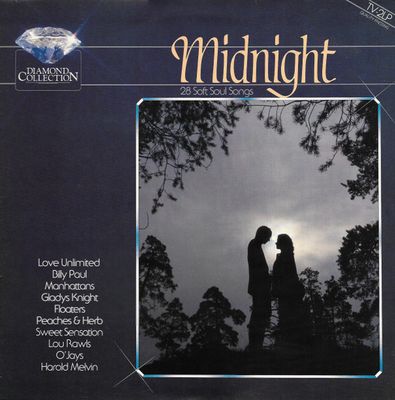 Various - Midnight - 28 Soft Soul Songs (LP) Vinyl LP Dubbel Vinyl (VG) <br> Hoes (G+)