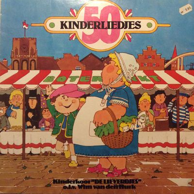 Kinderkoor De Lieverdjes - 50 Kinderliedjes (LP) Vinyl LP Vinyl (VG) <br> Hoes (G+)