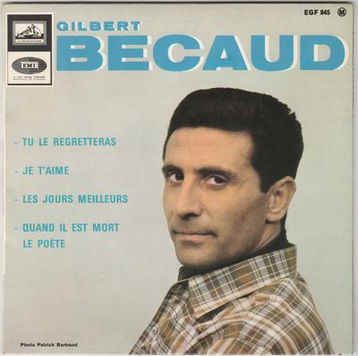 Gilbert Bécaud - Tu Le Regretteras Vinyl Singles Vinyl Zeer Goed / Hoesje Goed "VINYLSINGLES.NL"