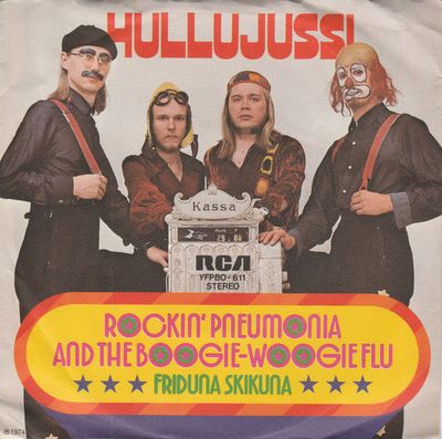 Hullujussi - Rockin' Pneumonia And Boogie-Woogie Flu Vinyl Singles Vinyl Zeer Goed / Hoesje Goed "VINYLSINGLES.NL"