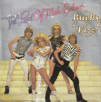 Bucks Fizz - The Land Of Make Believe Vinyl Singles Vinyl Zeer Goed / Hoesje Goed "VINYLSINGLES.NL"