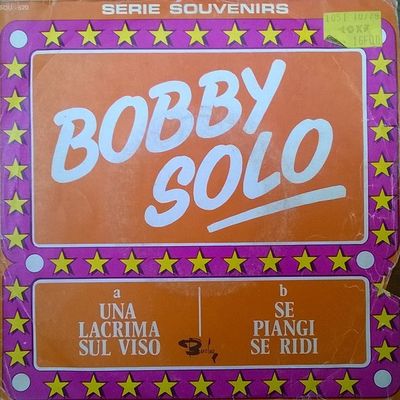 Bobby Solo - Una Lacrima Sul Viso Vinyl Singles Vinyl Zeer Goed / Hoesje Goed "VINYLSINGLES.NL"