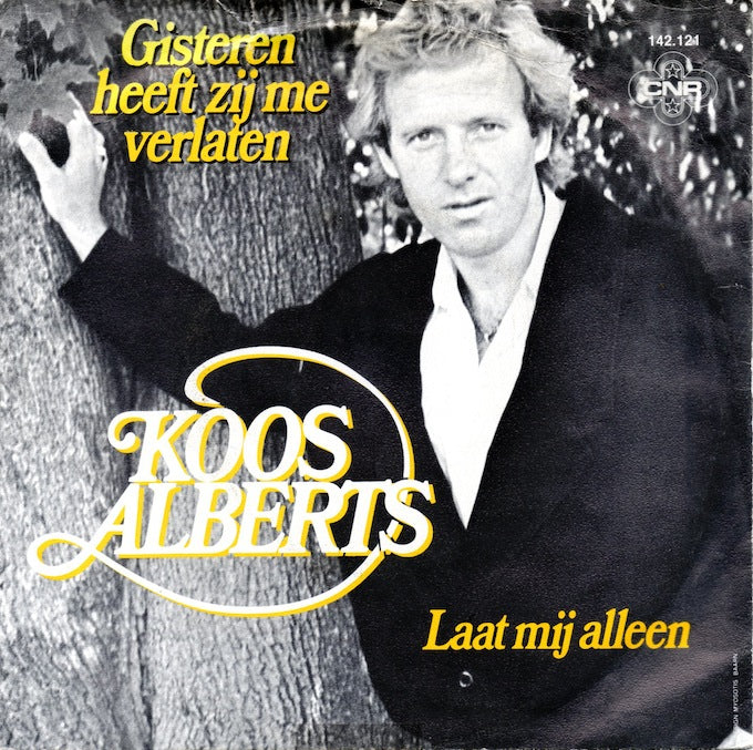 Koos Alberts - Gisteren Heeft Zij Me Verlaten 43152 Vinyl Singles Vinyl Goed / Hoes Goed