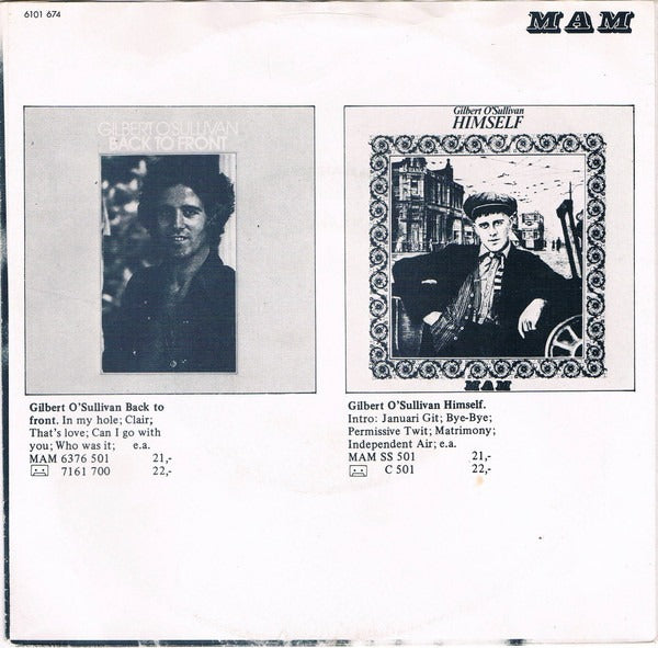 Gilbert O'Sullivan - Ooh Baby 07859 Vinyl Singles Vinyl Goed / Hoes Goed