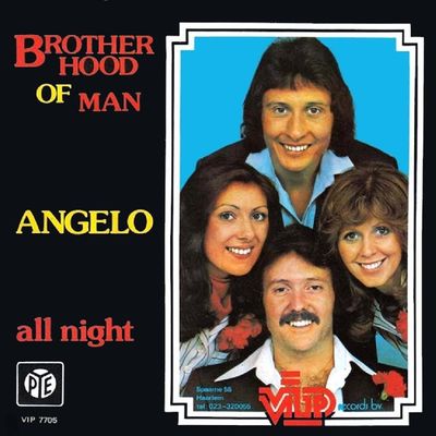 Brotherhood Of Man - Angelo Vinyl Singles Vinyl Zeer Goed / Hoesje Goed "VINYLSINGLES.NL"