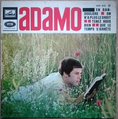 Adamo - En Bandoulière Vinyl Singles Vinyl Zeer Goed / Hoesje Goed "VINYLSINGLES.NL"