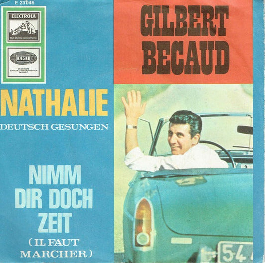 Gilbert Bécaud – Nathalie Vinyl Singles Vinyl Zeer Goed / Hoesje Goed "VINYLSINGLES.NL"