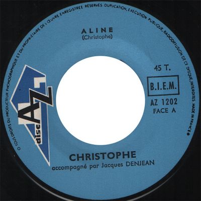 Christophe - Aline Vinyl Singles Vinyl Zeer Goed / Hoesje Generic "VINYLSINGLES.NL"