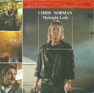 Chris Norman - Midnight Lady Vinyl Singles Vinyl Zeer Goed / Hoesje Sticker "VINYLSINGLES.NL"