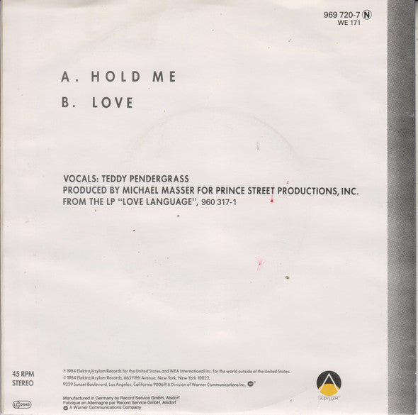 Teddy Pendergrass - Hold Me 16007