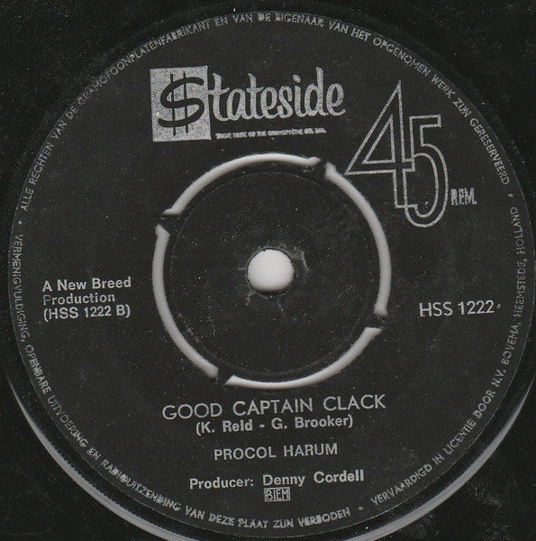 Procol Harum - Homburg 42777 vinylsingle Vinyl Goed / Hoes Generic