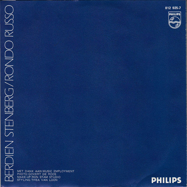 Berdien Stenberg - Rondo Russo 43447 Vinyl Singles Vinyl Zeer Goed / Hoesje Goed "VINYLSINGLES.NL"