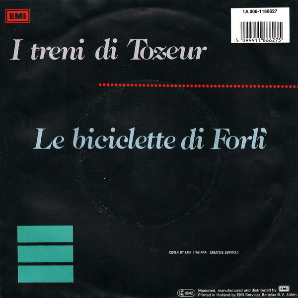 Alice & Franco Battiato - I Treni Di Tozeur 43143 Vinyl Singles Vinyl Zeer Goed / Hoesje Goed "VINYLSINGLES.NL"