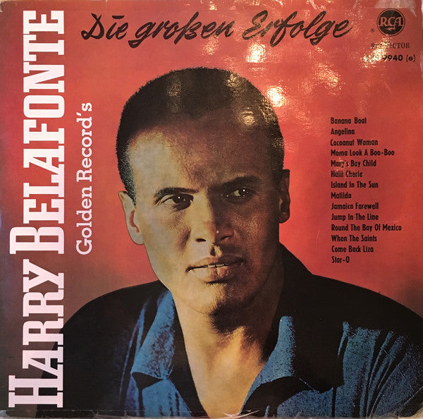 Harry Belafonte - Die Großen Erfolge - Golden Records (LP) Vinyl LP Vinyl Zeer Goed / Hoesje Goed "VINYLSINGLES.NL"