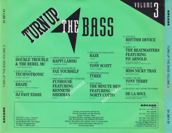 Various - Turn Up The Bass Volume 3 (CD) 70794 Compact Disc Goede Staat