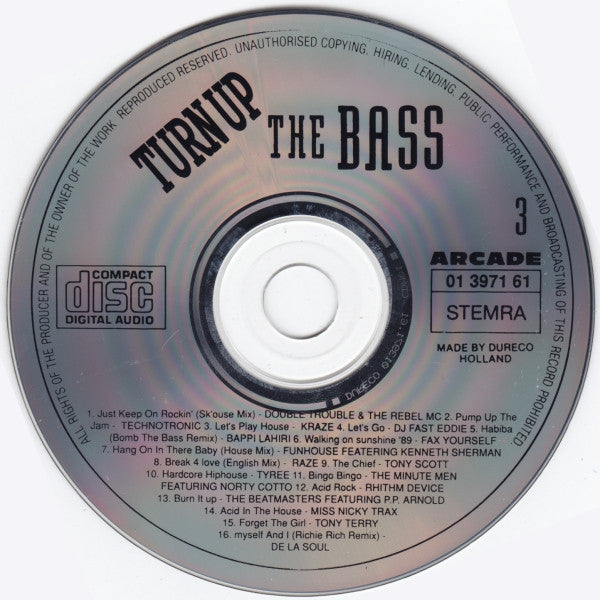 Various - Turn Up The Bass Volume 3 (CD) 70794 Compact Disc Goede Staat