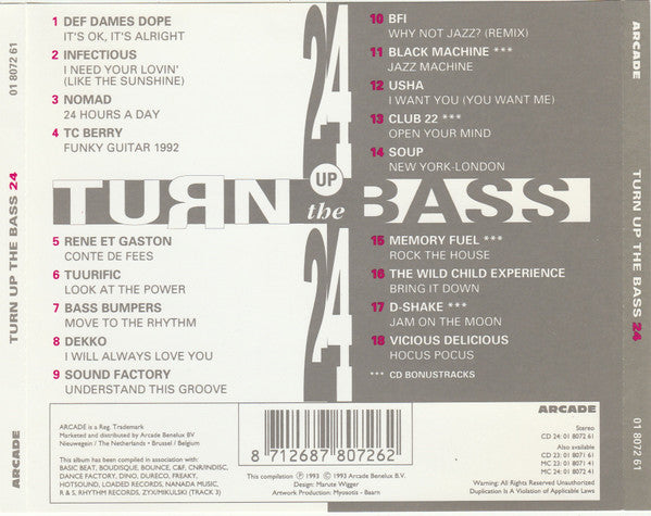 Various - Turn Up The Bass 24 (CD) 70788 Compact Disc Goede Staat