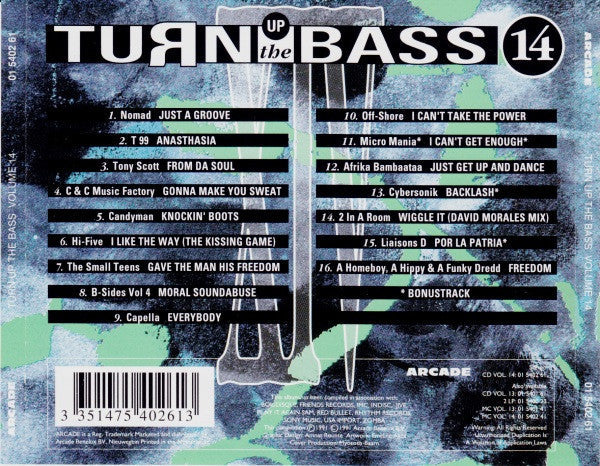 Various - Turn Up The Bass Volume 14 (CD) 70394 Compact Disc Goede Staat