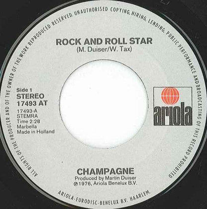 Champagne - Rock And Roll Star 39132 Vinyl Singles Vinyl Goed / Hoes Goed