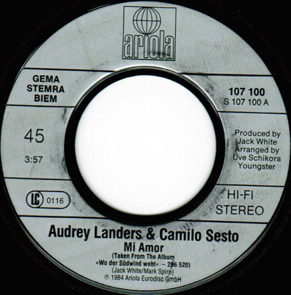 Audrey Landers & Camilo Sesto - 00901 Vinyl Singles /   