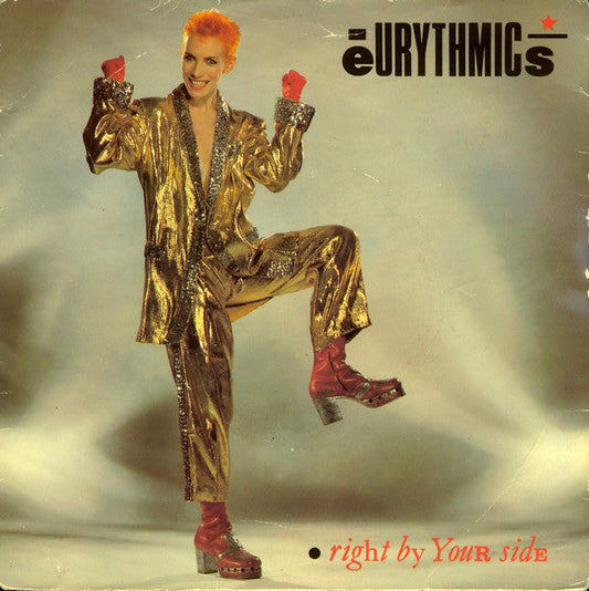Eurythmics - Right By Your Side 33082 Vinyl Singles Vinyl Zeer Goed / Hoesje Goed "VINYLSINGLES.NL"