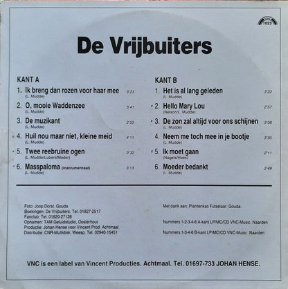 Vrijbuiters - De Vrijbuiters (LP) 51602 Vinyl LP Vinyl Goed / Hoes Goed