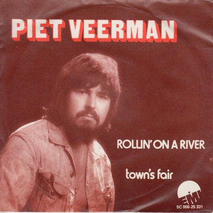 Piet Veerman - Rollin' On A River 26144 Vinyl Singles Vinyl Goed / Hoes Goed