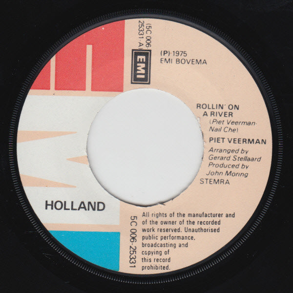 Piet Veerman - Rollin' On A River 26144 Vinyl Singles Vinyl Goed / Hoes Goed
