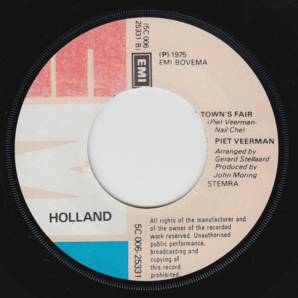 Piet Veerman - Rollin' On A River 26144 Vinyl Singles Vinyl Goed / Hoes Goed