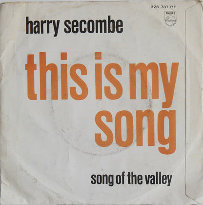 Harry Secombe - This Is My Song 37315 Vinyl Singles Vinyl Zeer Goed / Hoesje Goed "VINYLSINGLES.NL"