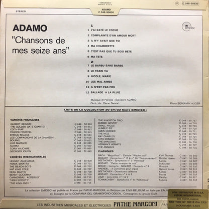 Adamo - Chansons De Mes Seize Ans (LP) 50006