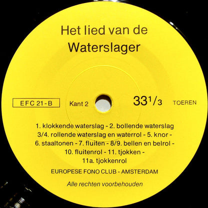 No Artist - Het Lied Van De Waterslager 14550 Vinyl Singles Vinyl Goed / Hoes Goed